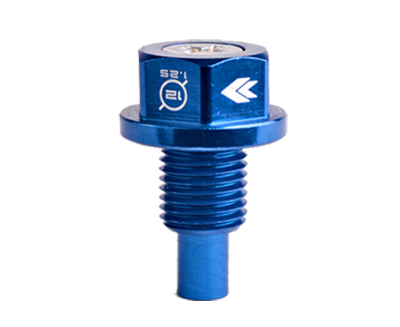 M12 X 1.25 Blue Magnetic Oil Drain Plug