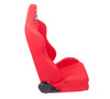 NRG RSC-210: Type-R Cloth Sport Seat - Red w/ Red Stitch with NRG Logo (Pair) - Drive NRG