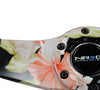 NRG RST-021S-SUN-Y: Japanese Floral Hydro-Dipped Suede Steering Wheel - Drive NRG