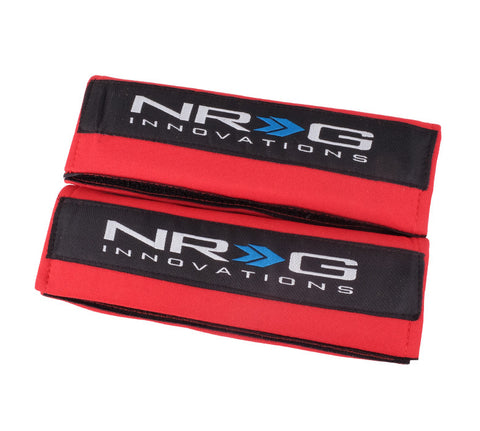 NRG SBP-6RD: Seat Belt Pad - Red