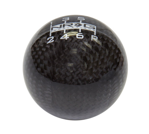 NRG SK-300BC-1-W: 6 Speed Ball Style Black Carbon Fiber Heavy Weight Shift Knob