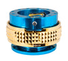 NRG Quick Release Gen 2.1 (Blue Body w/ Chrome Gold Diamond Ring) SRK-210BL-CG - Drive NRG
