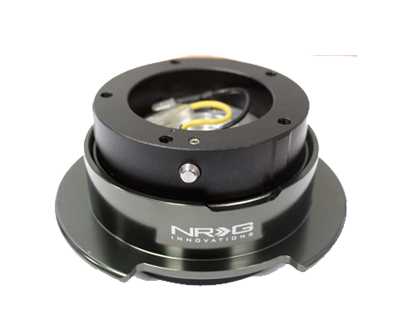 NRG Quick Release Gen 2.5 Black/Black Chrome Ring (5hole) SRK-350BC