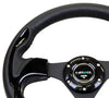 NRG RST-001BK: 320mm Sport Steering Wheel with Black Inserts - Drive NRG