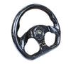 NRG ST-009CF/BK: 320mm Flat Bottom Carbon Fiber Black Steering Wheel - Drive NRG