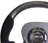 NRG ST-X10CF-S: 320mm Carbon Fiber Steering Wheel Suede with CF Center Plate - Drive NRG