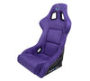 NRG FRP-302PP-PRISMA: Fiber Glass Purple Alcantara Bucket Seat