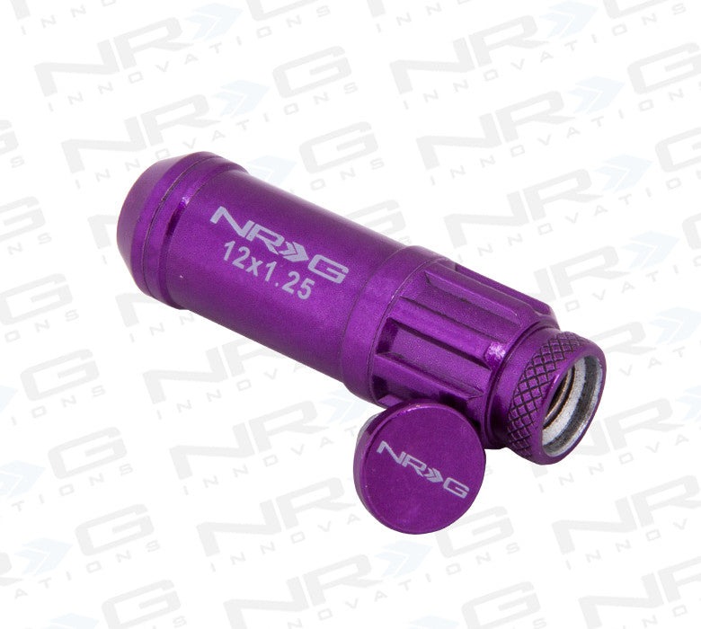NRG 700 Series Steel Lug Nut M12 x 1.25 (Purple 21pc) - Drive NRG
