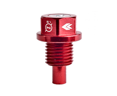 M14 X 1.5 Red Magnetic Oil Drain Plug - Drive NRG