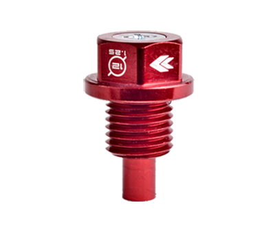 M12 X 1.25 Red Magnetic Oil Drain Plug