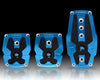 NRG PDL-200BL: Brushed Blue Aluminum Sport Pedal w/ Black Rubber Inserts MT - Drive NRG