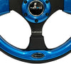 NRG RST-001BL: 320mm Sport Steering Wheel with Blue Inserts - Drive NRG