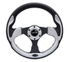 NRG 320mm Sport Steering Wheel with Silver Inserts RST-001SL