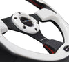 NRG RST-001WT: 320mm Sport Steering Wheel with White Inserts - Drive NRG