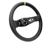 NRG RST-022R-Y: 350mm Two Spoke Leather Steering Wheel - Drive NRG