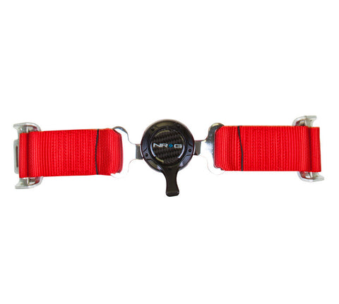 NRG SBH-4PCRD: 4 Point Seat Belt Harness / Cam Lock - Red