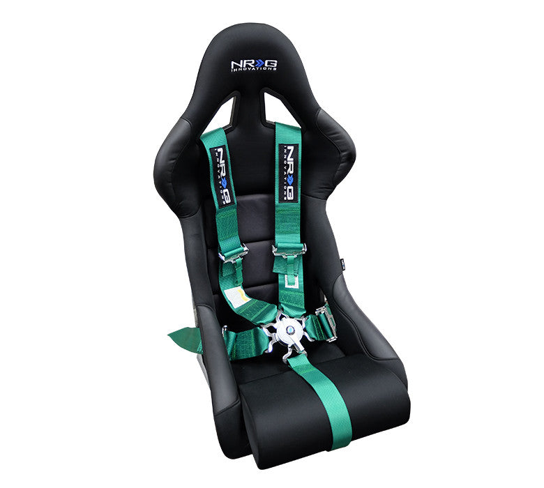 NRG SBH-R6PCGN: 5 Point Seat Belt Harness / Cam Lock - Green - Drive NRG
