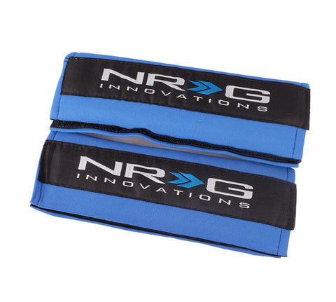 NRG SBP-6BL: Seat Belt Pad - Blue