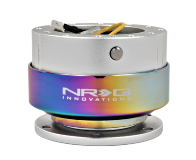 NRG Quick Release Gen 2.0 (Silver Body w/ Neochrome Ring) SRK-200SL-MC - Drive NRG