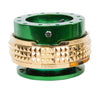 NRG Quick Release Gen 2.1 (Green Body w/ Chrome Gold Diamond Ring) SRK-210GN-CG - Drive NRG