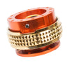 NRG Quick Release Gen 2.1 (Orange Body w/ Chrome Gold Diamond Ring) SRK-210OR-CG - Drive NRG