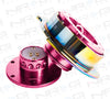 NRG Quick Release Gen 2.8 (Pink Body w/ Diamond Cut Neochrome Ring) SRK-280PK-MC - Drive NRG