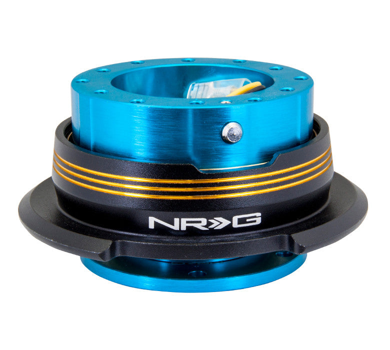 NRG Quick Release Gen 2.9 (New Blue Body w/ Black Chrome Gold Ring) SRK-290NB-BK/CG - Drive NRG