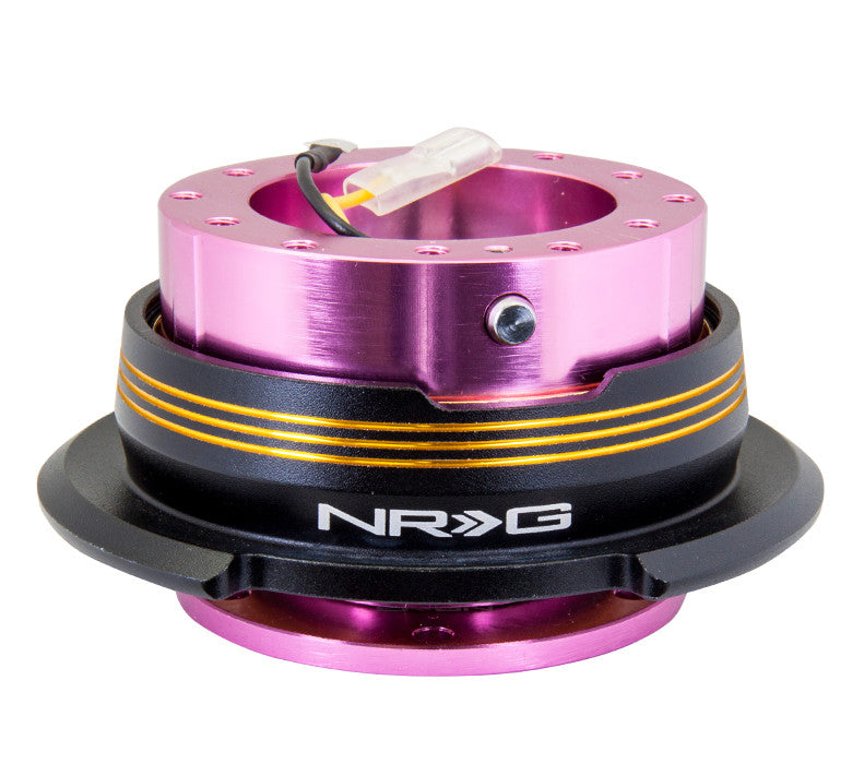NRG Quick Release Gen 2.9 (Pink Body w/ Black Chrome Gold Ring) SRK-290PK-BK/CG - Drive NRG