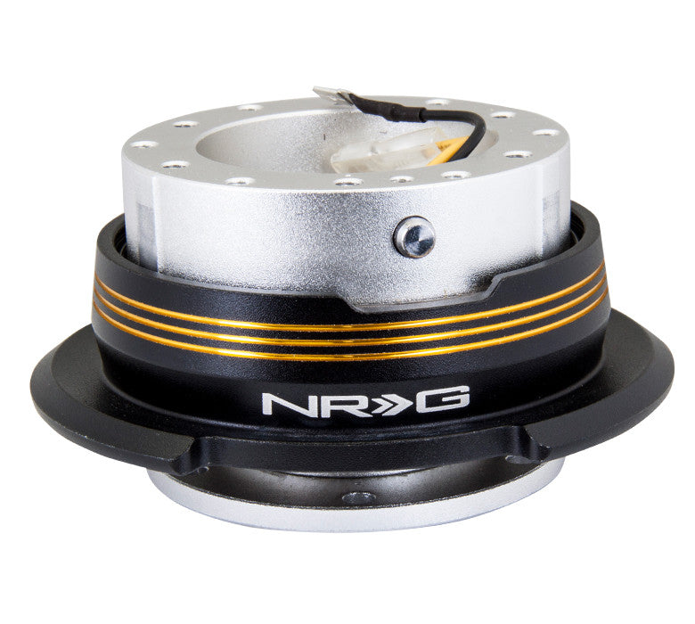 NRG Quick Release Gen 2.9 (Silver Body w/ Black Chrome Gold Ring) SRK-290SL-BK/CG - Drive NRG