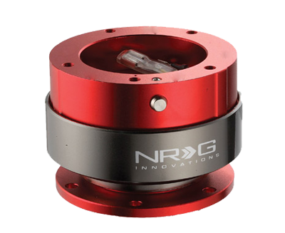 NRG Quick Release Gen 2.0 (Red Body w/ Titanium Chrome Ring (5 hole))