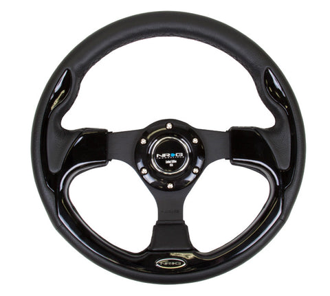 NRG RST-001BK: 320mm Sport Steering Wheel with Black Inserts