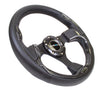 NRG RST-001CBL: 320mm Sport Steering Wheel with Carbon Fiber Inserts - Drive NRG