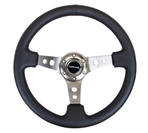 NRG RST-006GM: 350mm Sport Steering Wheel 3" Deep Dish Gunmetal