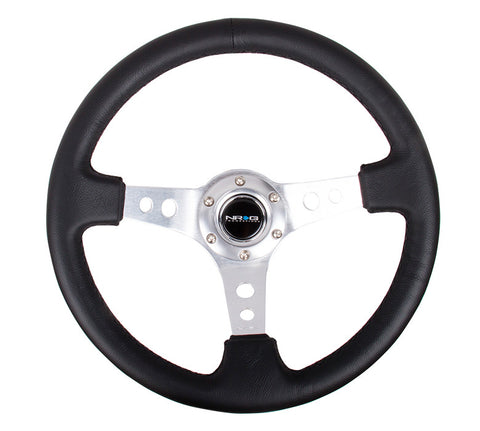 NRG RST-006SL: 350mm Sport Steering Wheel 3" Deep Dish Silver