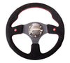 NRG RST-007S: 320mm Sport Steering Suede Wheel with Dual Buttons - Drive NRG