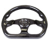 NRG ST-009CF/BK: 320mm Flat Bottom Carbon Fiber Black Steering Wheel - Drive NRG