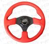 NRG 320mm Red Sport Leather Steering Wheel with Black Stitch ST-012RR-BS - Drive NRG
