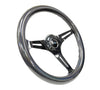 NRG ST-015BK-CN: "Chameleon Wheel" 350mm Smooth Classic Chameleon Wood Grain Wheel Black - Drive NRG